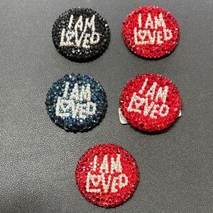 HANDMADE Swarovski Crystal Magnetic Pins - Set of 5 Luxury Brooches ✨💎